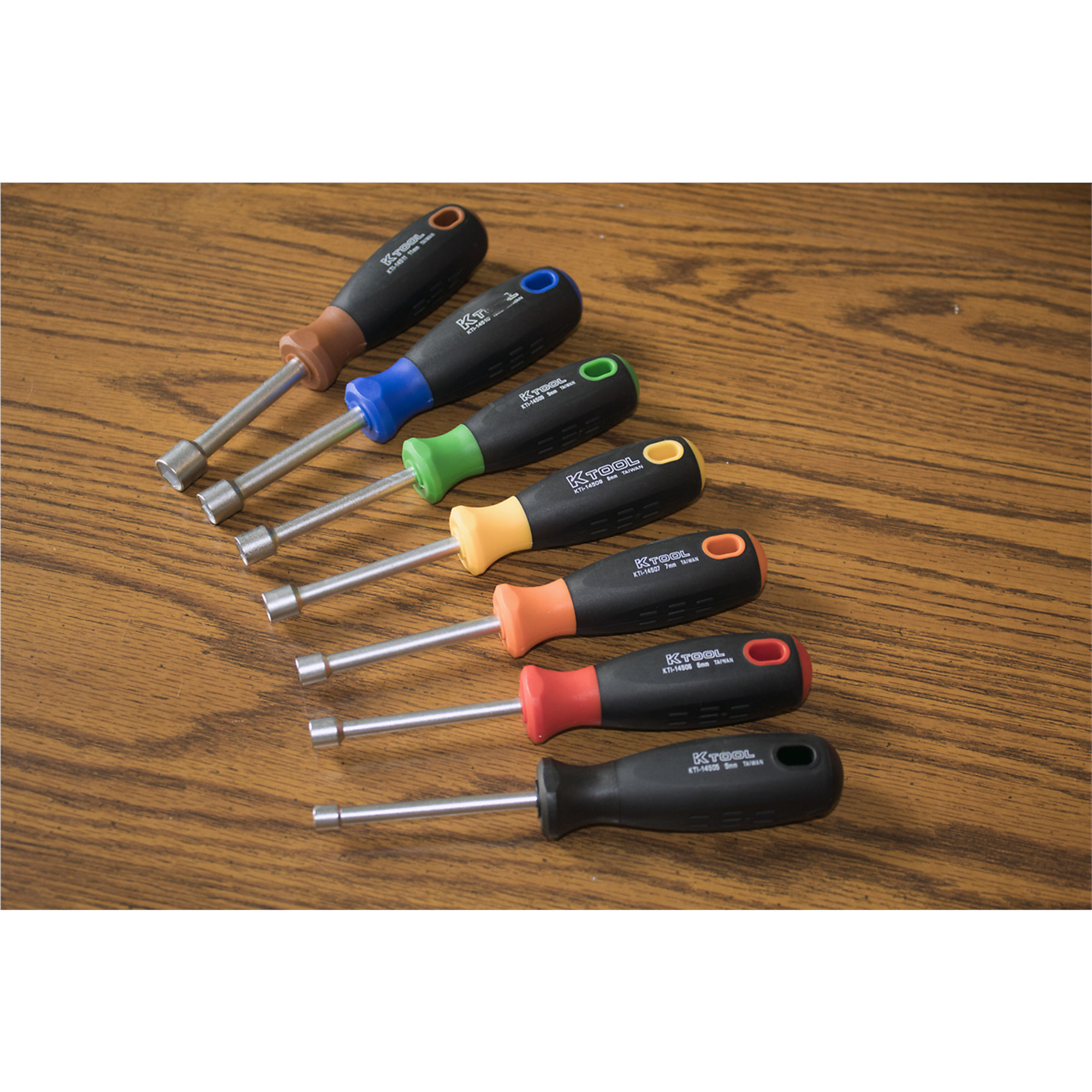 K Tool International Nut Driver Set — Metric, 7-Piece, Model# KTI14500